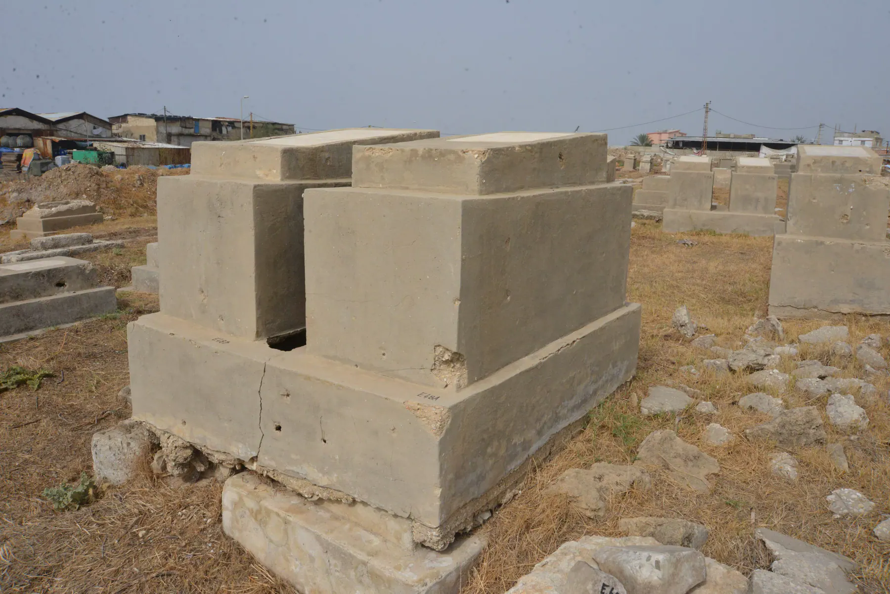 Tomb E48A for Simha NIGRI, photograph 6 at the Jewish Cemetery of Saida
